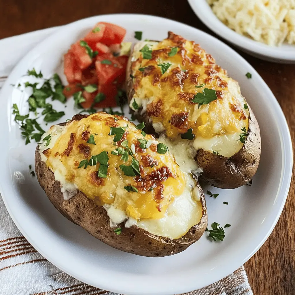 Perfectly fluffy and crispy, these Best Steakhouse Baked Potatoes will elevate any meal! Made with high-quality russet potatoes and topped with creamy butter, sour cream, and chives, these are the ultimate comfort food. Ideal for pairing with your favorite steak or as a delicious side for gatherings. Save this recipe to impress your guests at your next dinner party!