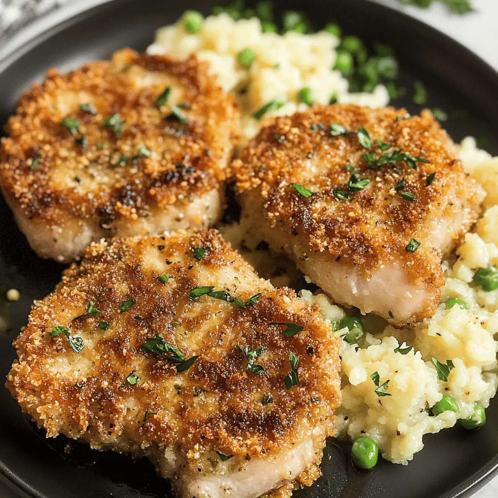 These Blackstone Parmesan Crusted Pork Chops are your new go-to for a deliciously crispy dinner! Coated with a blend of parmesan cheese and seasonings, they deliver a perfect crunch with every bite. These juicy chops are ideal for weeknight meals or special occasions. Save this recipe for a satisfying, flavorful dish that everyone will love!
