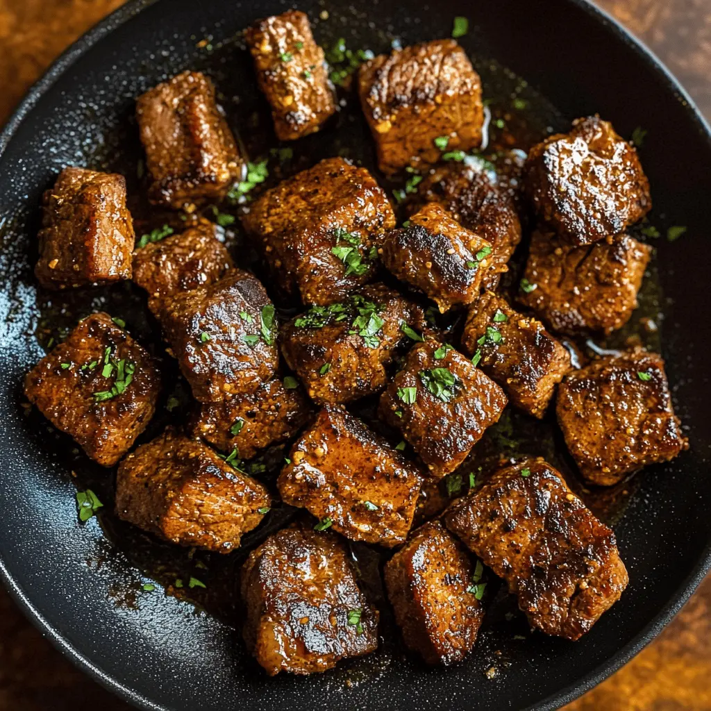 These Cajun Garlic Butter Steak Bites are bursting with flavor! Juicy beef tossed in a zesty Cajun spice mix and smothered in rich garlic butter, making every bite a delight. Perfect as an appetizer or a quick weeknight dinner, this recipe is sure to impress your guests. Save this pin for an easy, tasty addition to your next meal!