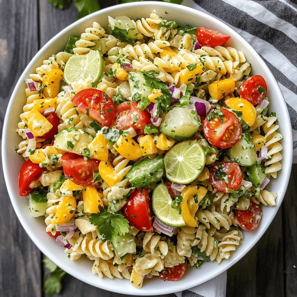 Brighten up your meal with this refreshing Cilantro Lime Pasta Salad! Packed with fresh ingredients like zesty lime, fragrant cilantro, and colorful veggies, it’s a perfect side for picnics, barbecues, or any gathering. Save this recipe for a quick and tasty dish that everyone will love!