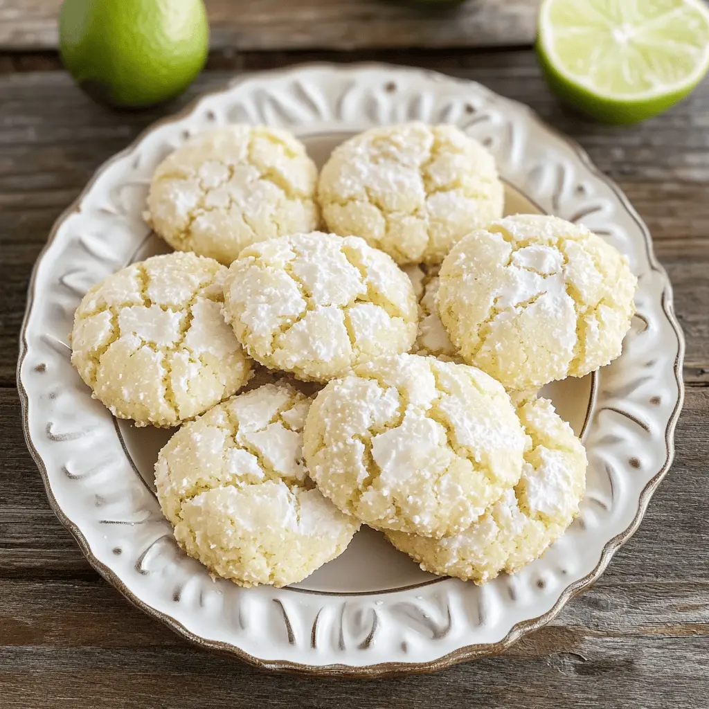 These Coconut Key Lime Crinkle Cookies are a tropical delight! With a perfect blend of zesty key lime and sweet coconut, these treats offer a burst of flavor in every bite. Soft, chewy, and beautifully cracked, they’re an eye-catching addition to any dessert table. Save this recipe for your next gathering or when you need a bright pick-me-up!