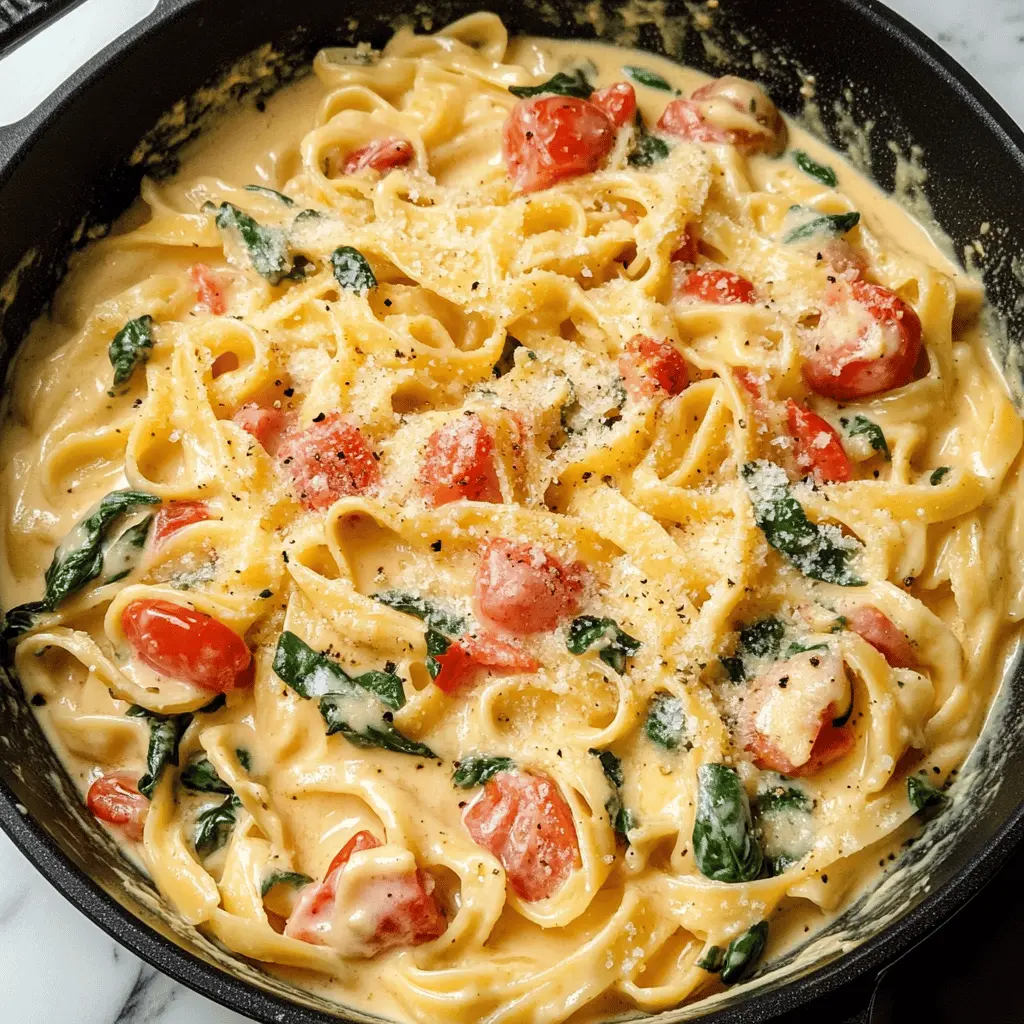 This Creamy Basil Tomato Pasta is a quick and delicious weeknight dinner that combines fresh tomatoes and fragrant basil for a delightful flavor explosion! Made with simple ingredients, this enriching dish is perfect for cozy family meals or impressing guests. Don't forget to save this for your next dinner party or family night!