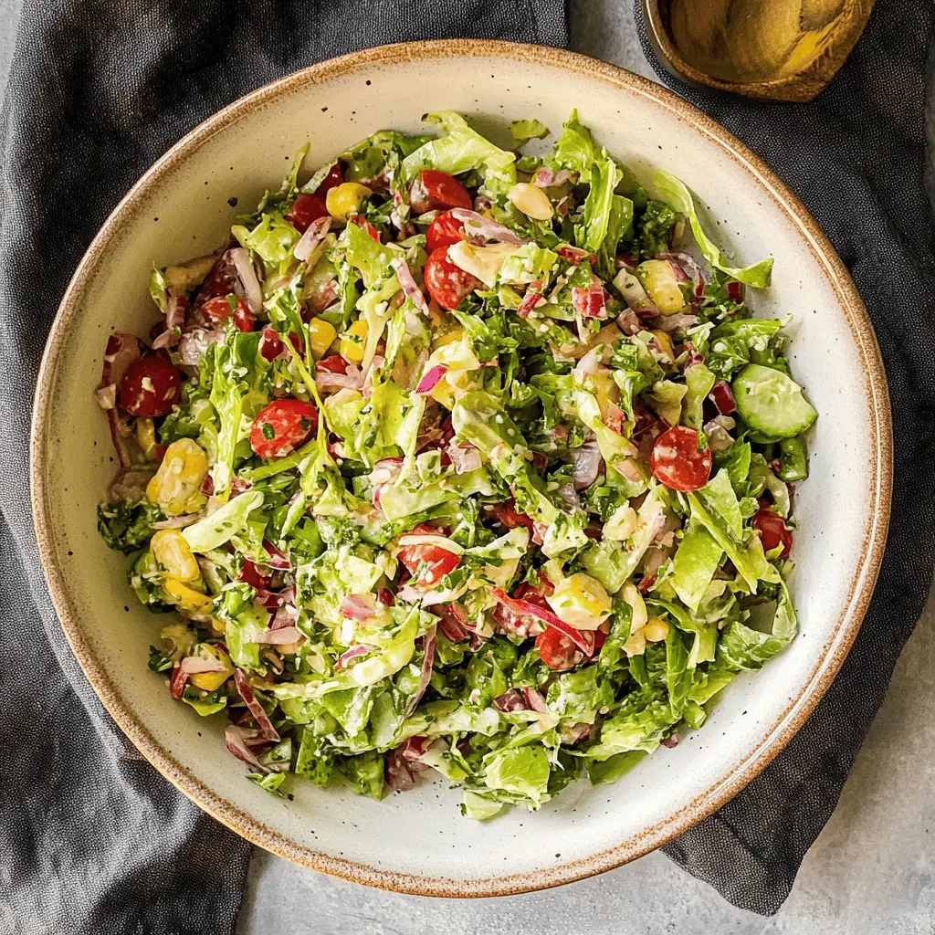 Get ready to enjoy a refreshing twist with this Famous La Scala Chopped Salad! Packed with crisp vegetables, savory salami, and tangy cheese, this crowd-pleaser is perfect for any gathering. It's not just a salad; it’s a vibrant dish bursting with flavors. Save this recipe for your next dinner party or casual lunch and impress your guests with a taste of California!