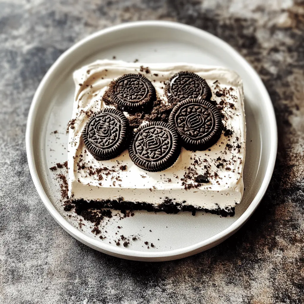 This Heavenly Oreo Dessert is a chocolate lover's dream! With layers of creamy filling, crunchy Oreo cookies, and a velvety chocolate drizzle, it's the perfect treat for any occasion. Super easy to make, it will impress your guests at parties or family gatherings. Save this recipe to create a dessert that everyone will rave about!