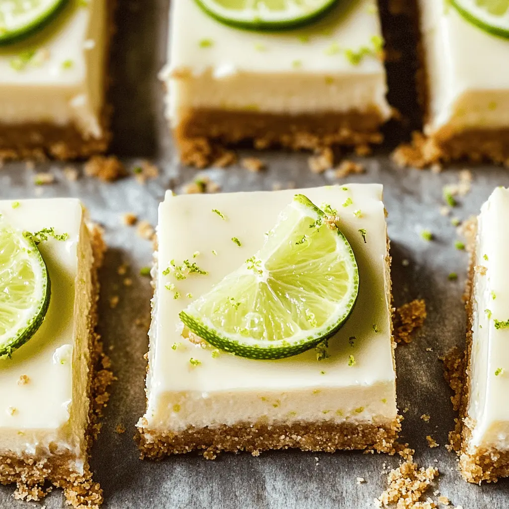 Get ready to enjoy a delightful twist on a classic dessert with these Key Lime Pie Bars! Bursting with fresh lime flavor and a creamy filling on a buttery graham cracker crust, these bars are perfect for warm days or any gathering. Save this recipe for your next picnic or get-together and impress your friends with your baking skills!