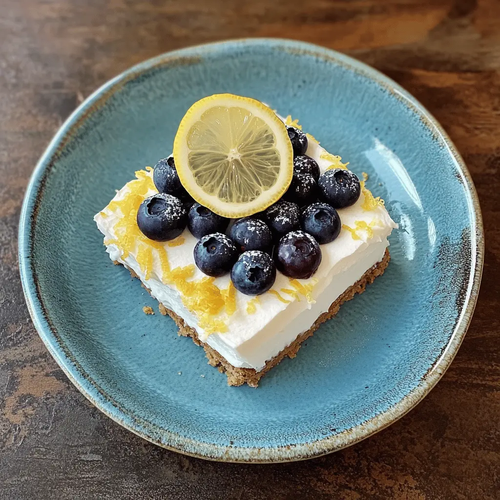 Brighten your dessert table with this No Bake Lemon Blueberry Dessert! Featuring a creamy lemon filling and fresh blueberries, this treat is both refreshing and easy to make. Perfect for summer gatherings or a simple family dessert night. Don't forget to save this recipe for a delightful no-bake option you can enjoy anytime! 🍋🫐