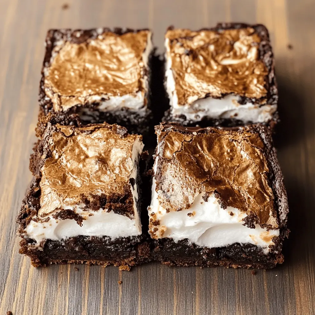 Get ready for a sweet treat that combines two favorites! These S'mores Brownies with Vanilla Bean Marshmallow are rich, chewy brownies topped with fluffy marshmallow goodness. Perfect for dessert or a special occasion, they bring campfire vibes right to your kitchen. Save this recipe now for a deliciously indulgent treat at your next gathering!