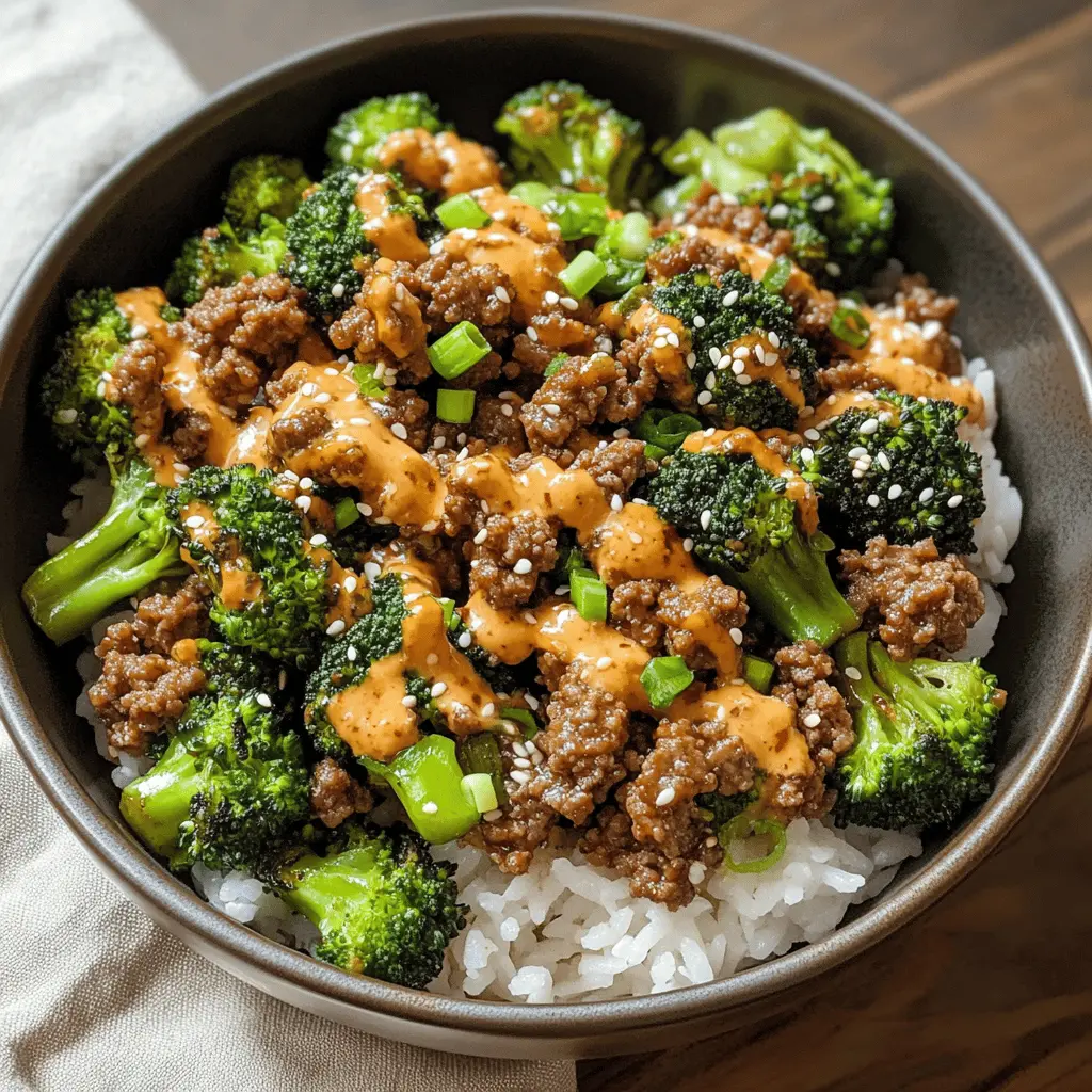 Whip up a quick and tasty Teriyaki Ground Beef and Broccoli meal that's perfect for busy weeknights! This dish is packed with flavors and features tender beef, vibrant broccoli, and a drizzle of creamy Yum Yum sauce. Save this recipe for an easy dinner that your family will love or for meal prep ideas to enjoy later!