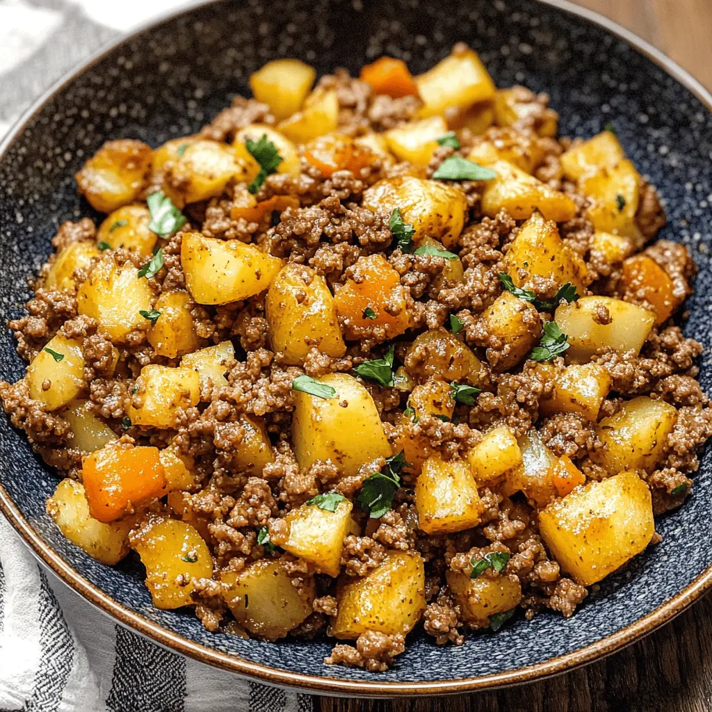 Easy Ground Beef and Potato Skillet Recipe