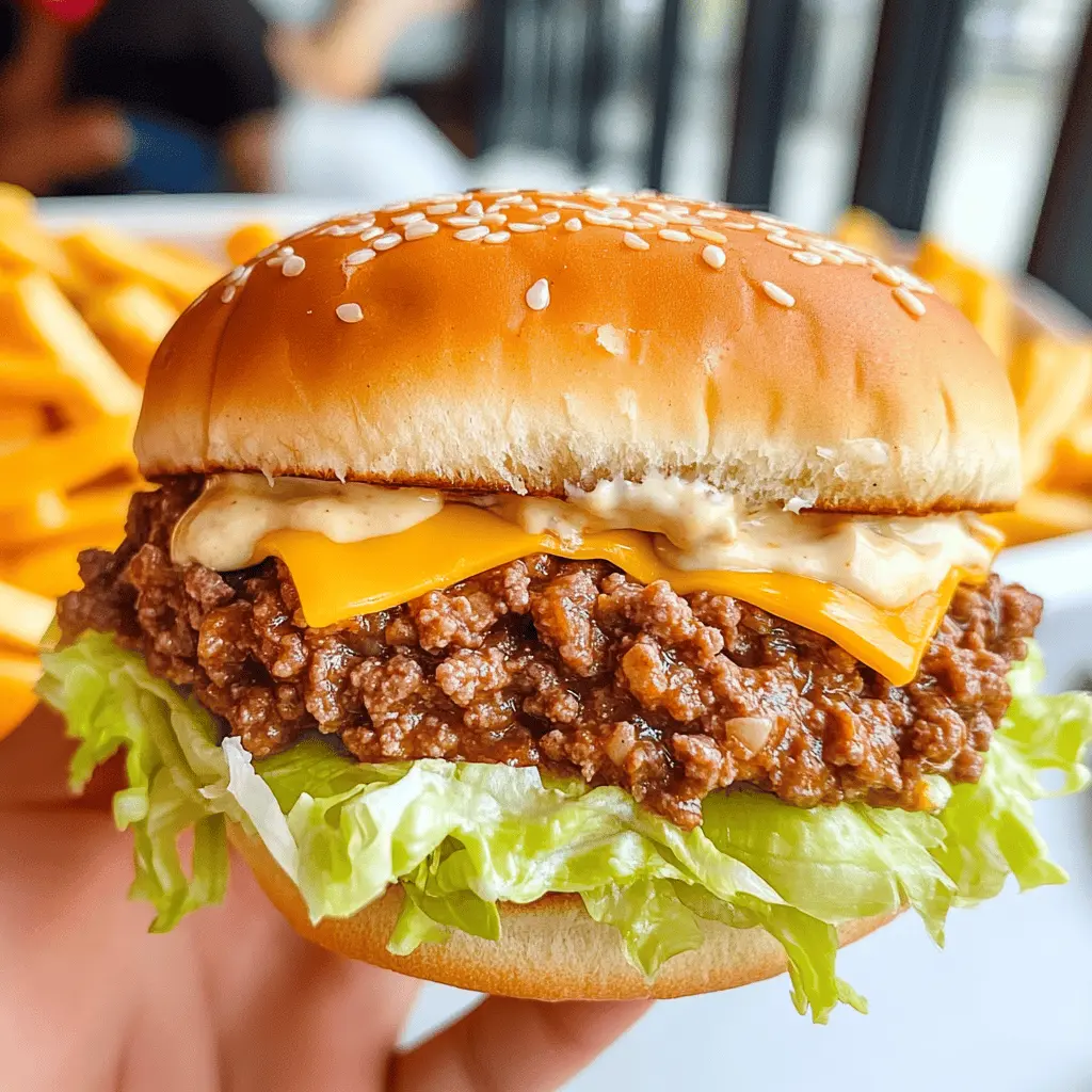 Easy Big Mac Style Sloppy Joes Recipe