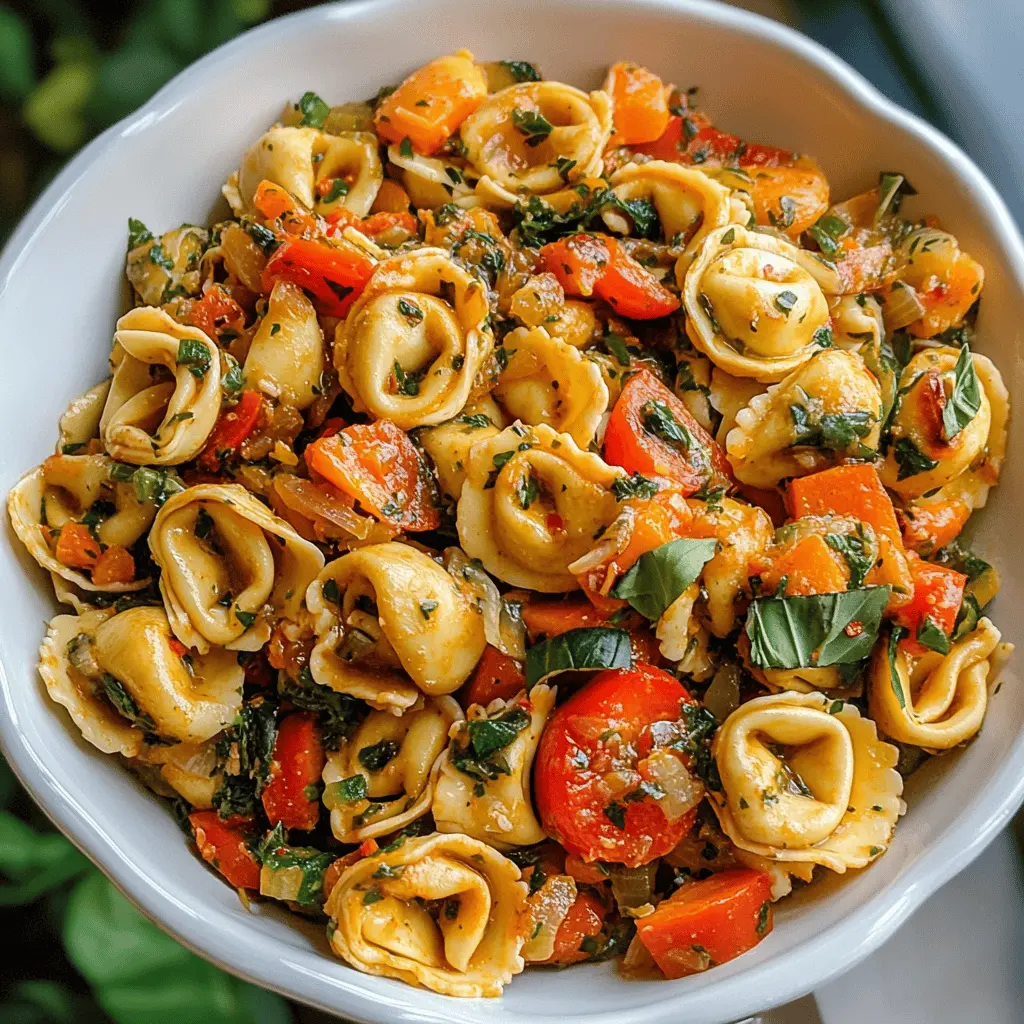 Easy Tortellini With Sautéed Veggies Recipe