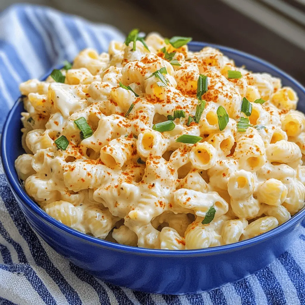 Easy Deviled Egg Pasta Salad Recipe