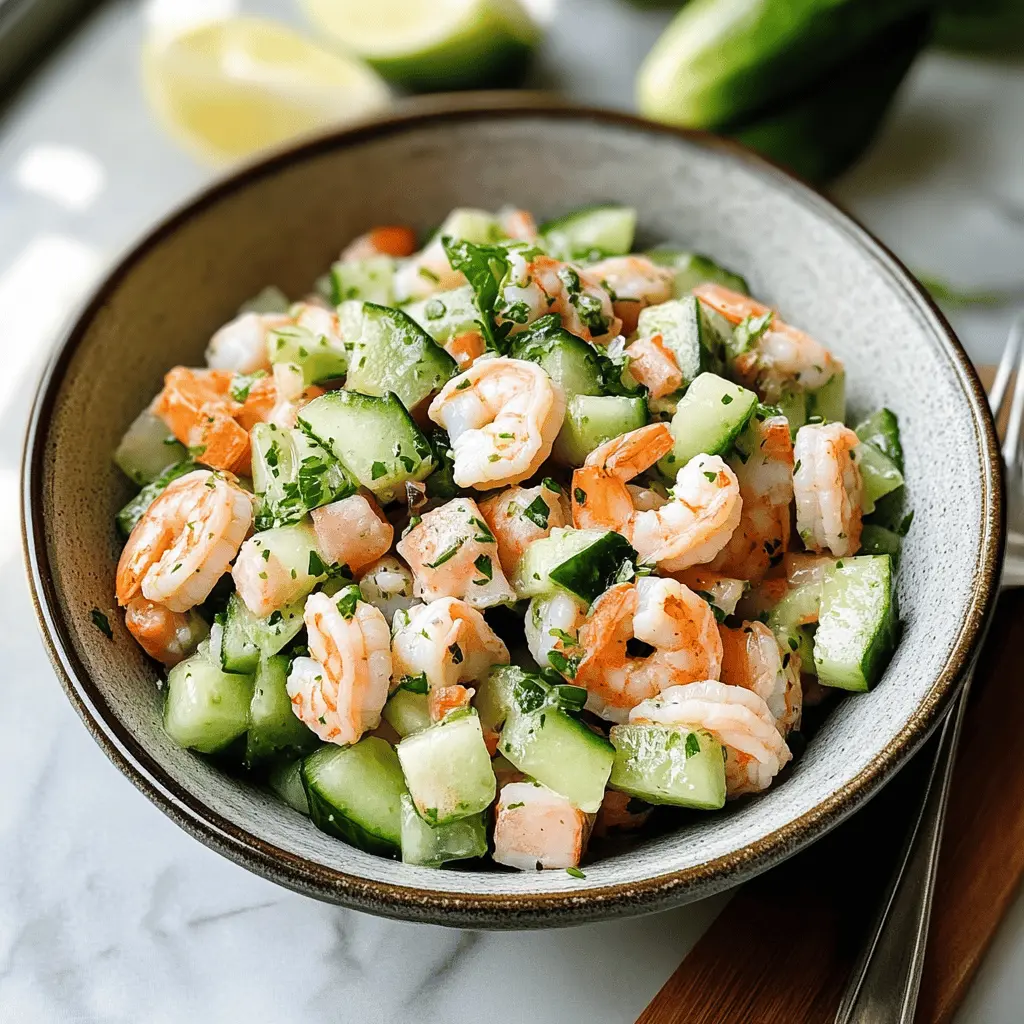 Easy Cucumber Shrimp Salad Recipe