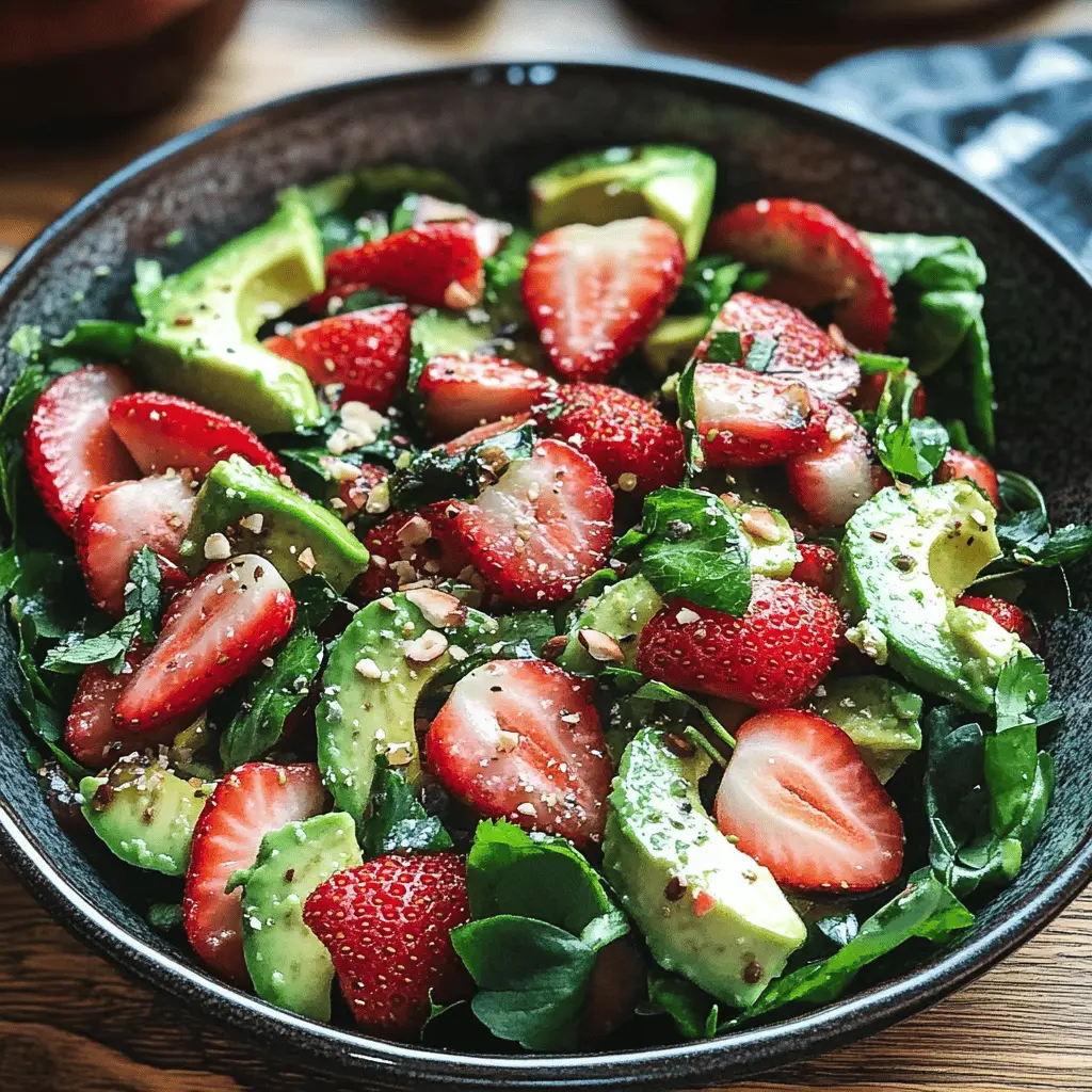 Fresh Strawberry Avocado Salad Recipe