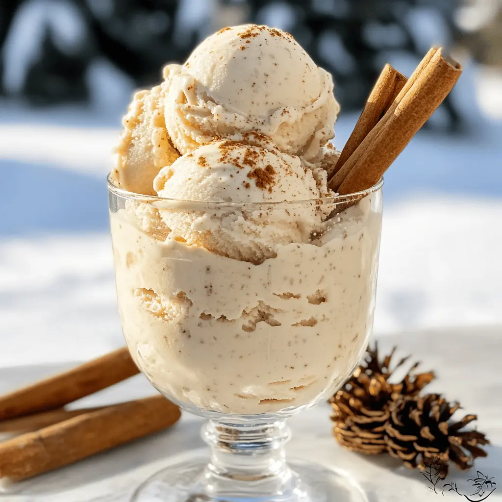 Easy Homemade Eggnog Ice Cream Recipe