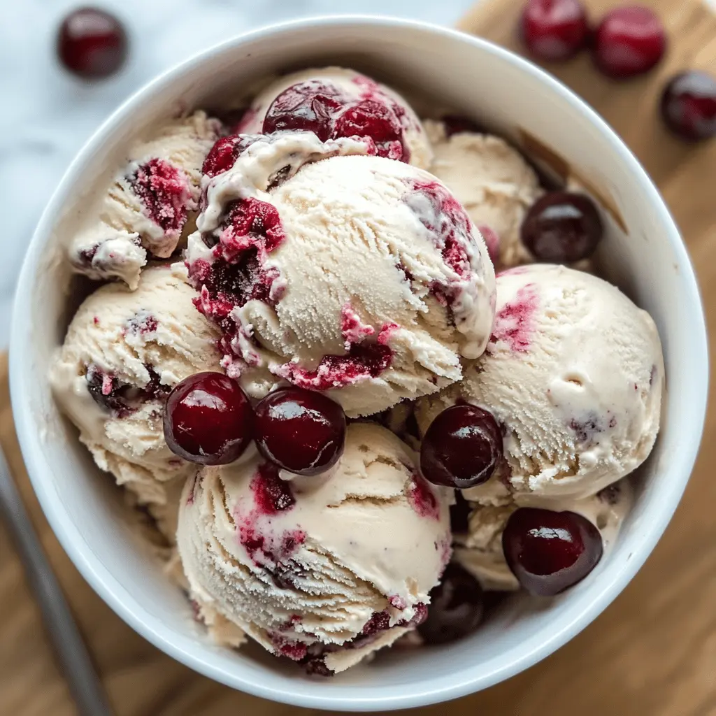 Easy Homemade Cherry Garcia Ice Cream Recipe