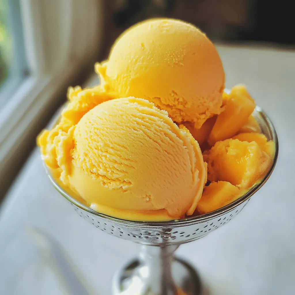 Easy Homemade Mango Gelato Recipe
