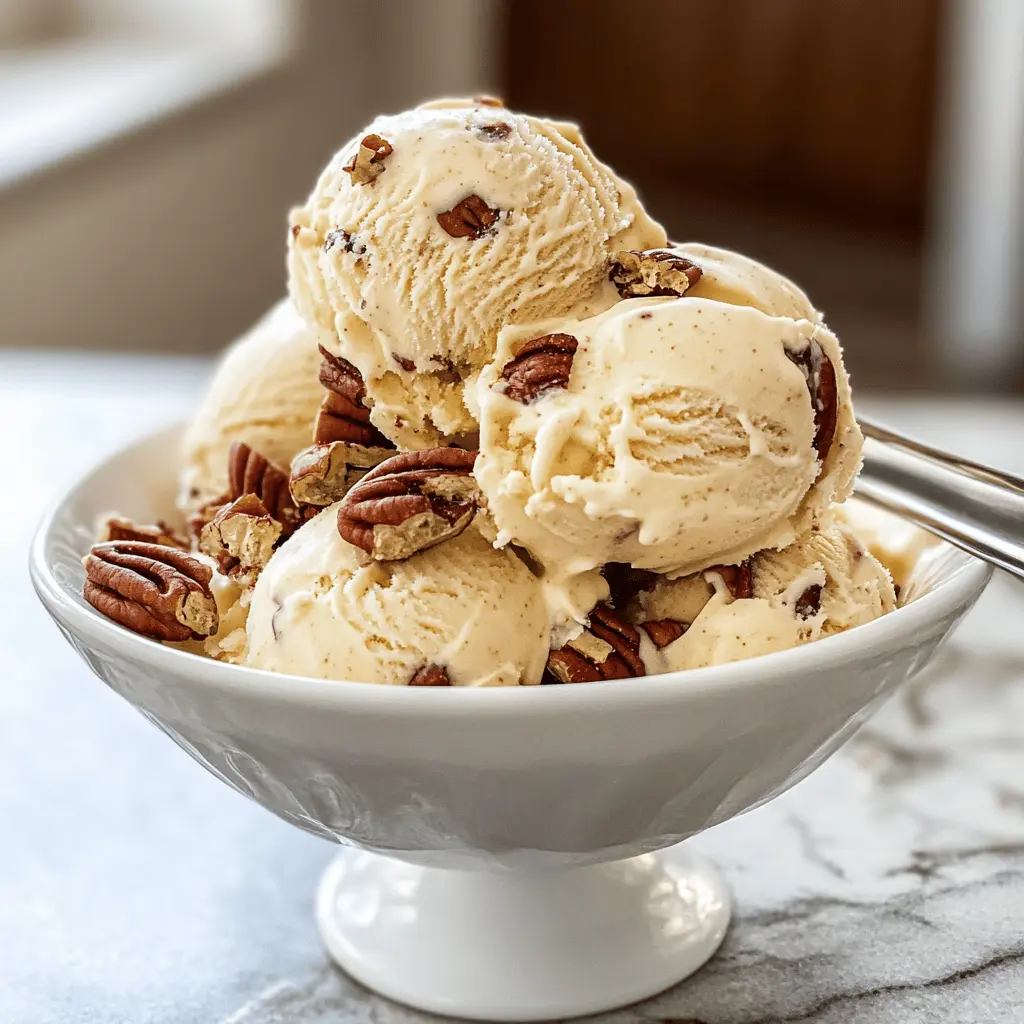 Easy Homemade Butter Pecan Ice Cream Recipe