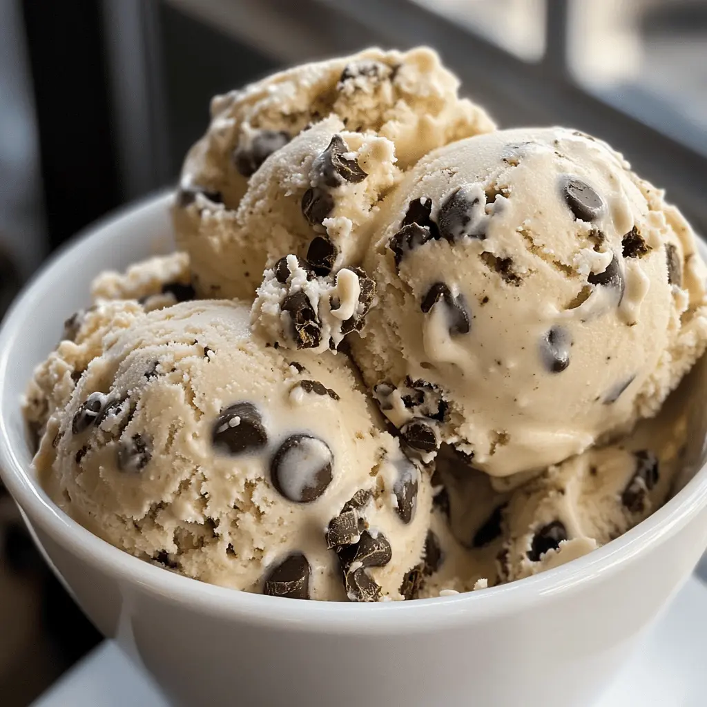 Easy Homemade Chocolate Chip Cookie Dough Ice Cream