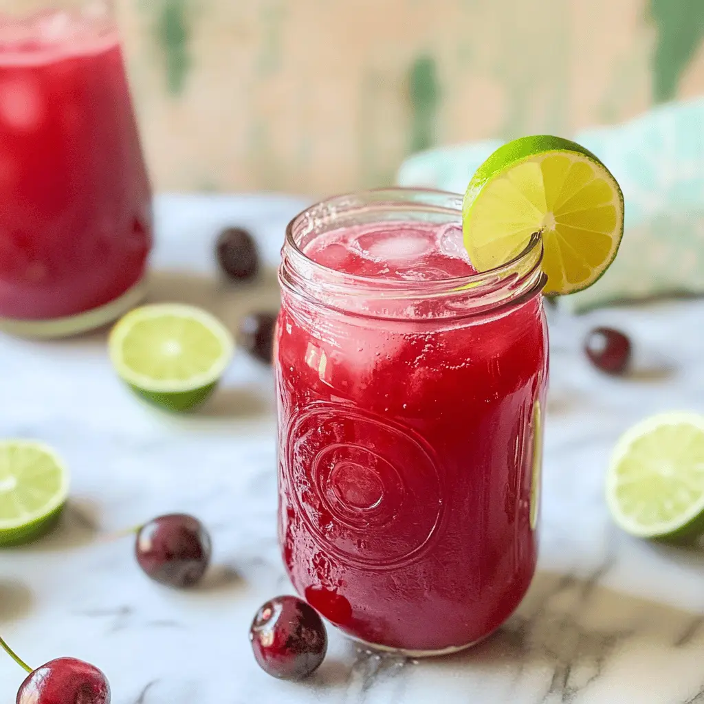 Easy 4-Ingredient Cherry Limeade Recipe