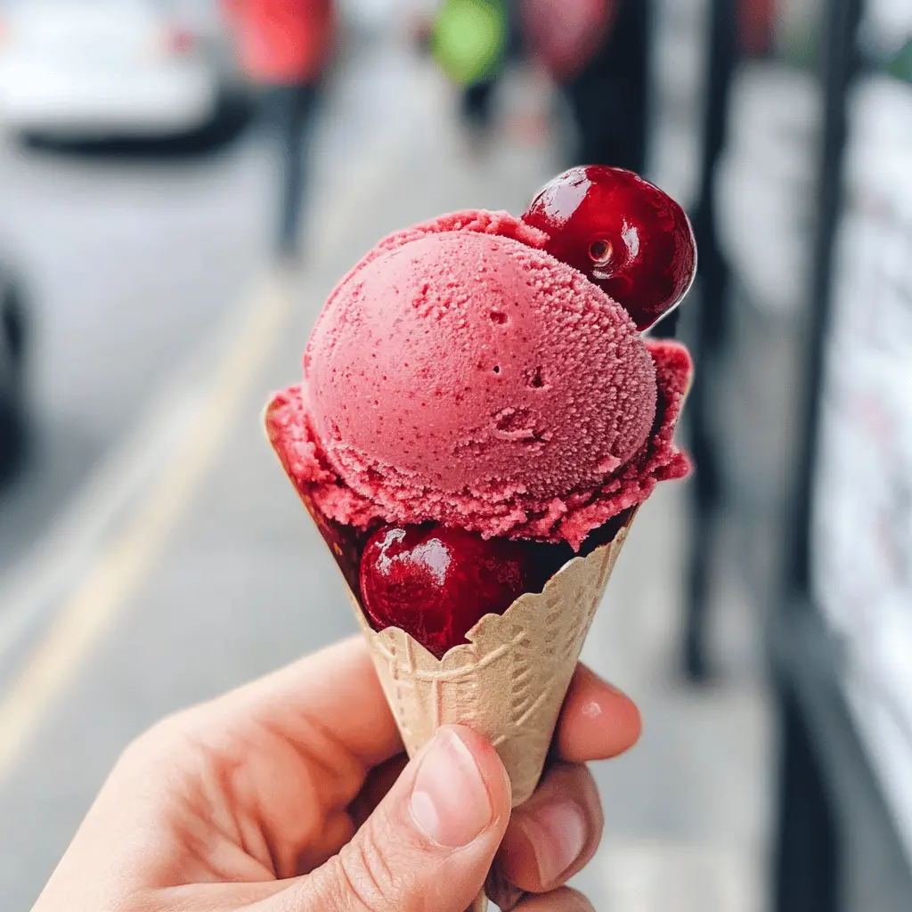 Easy Fresh Cherry Sorbet Recipe