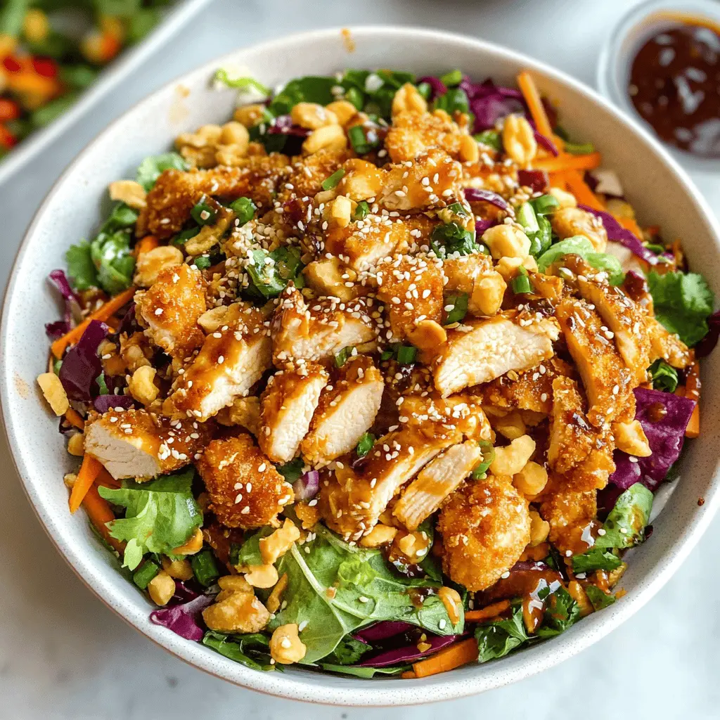 Easy Asian Chicken Crunch Salad Recipe