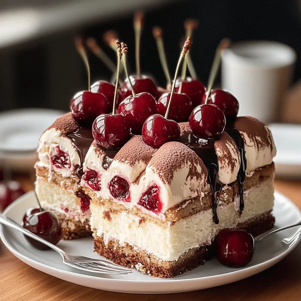 Easy Cherry Amaretto Tiramisu Recipe