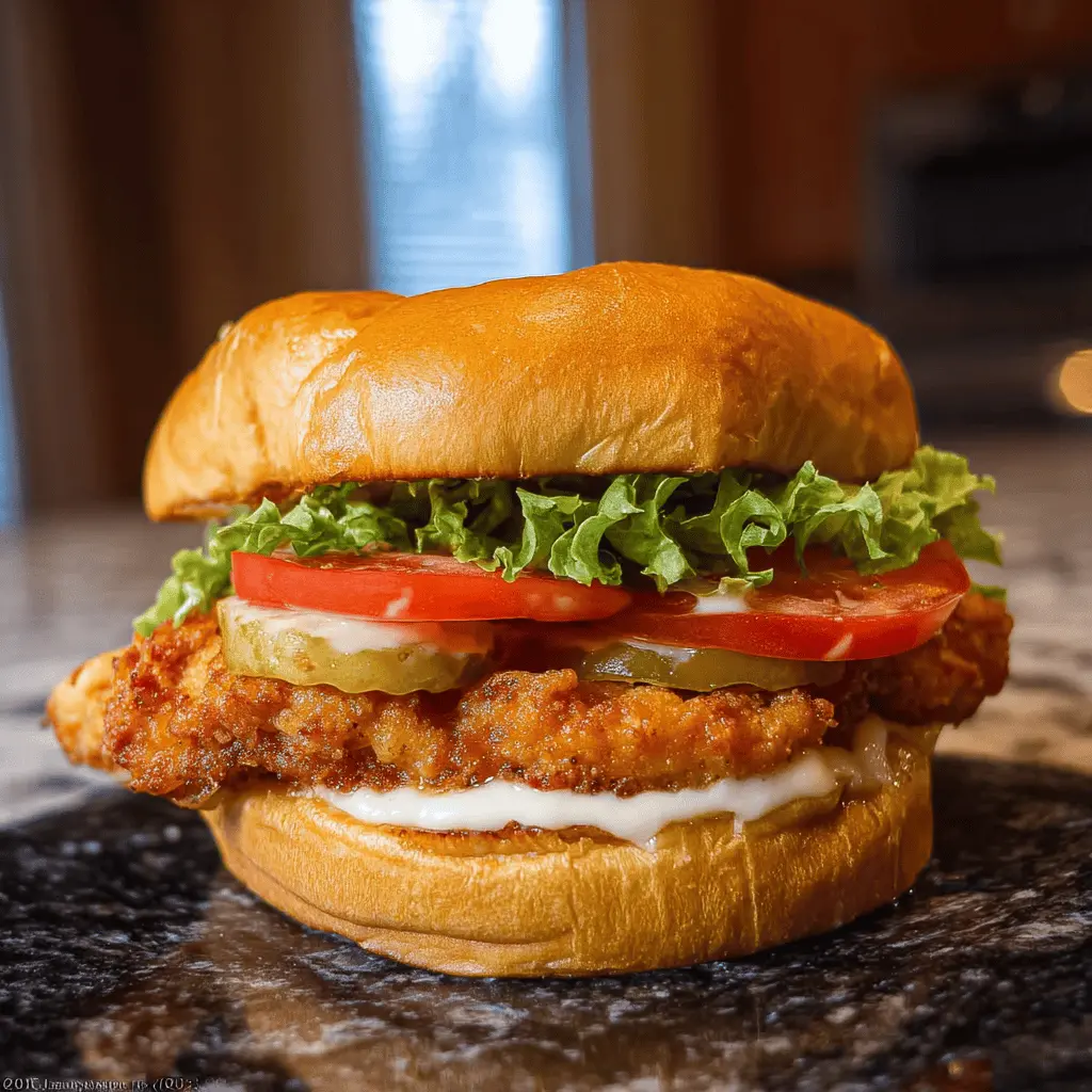 Easy Crispy Chicken Sandwich Recipe