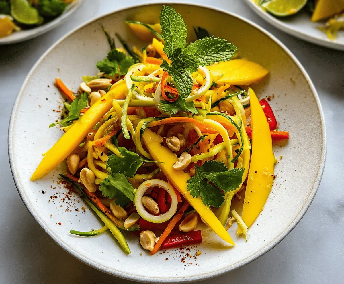 Easy Sweet and Spicy Thai Mango Salad Recipe