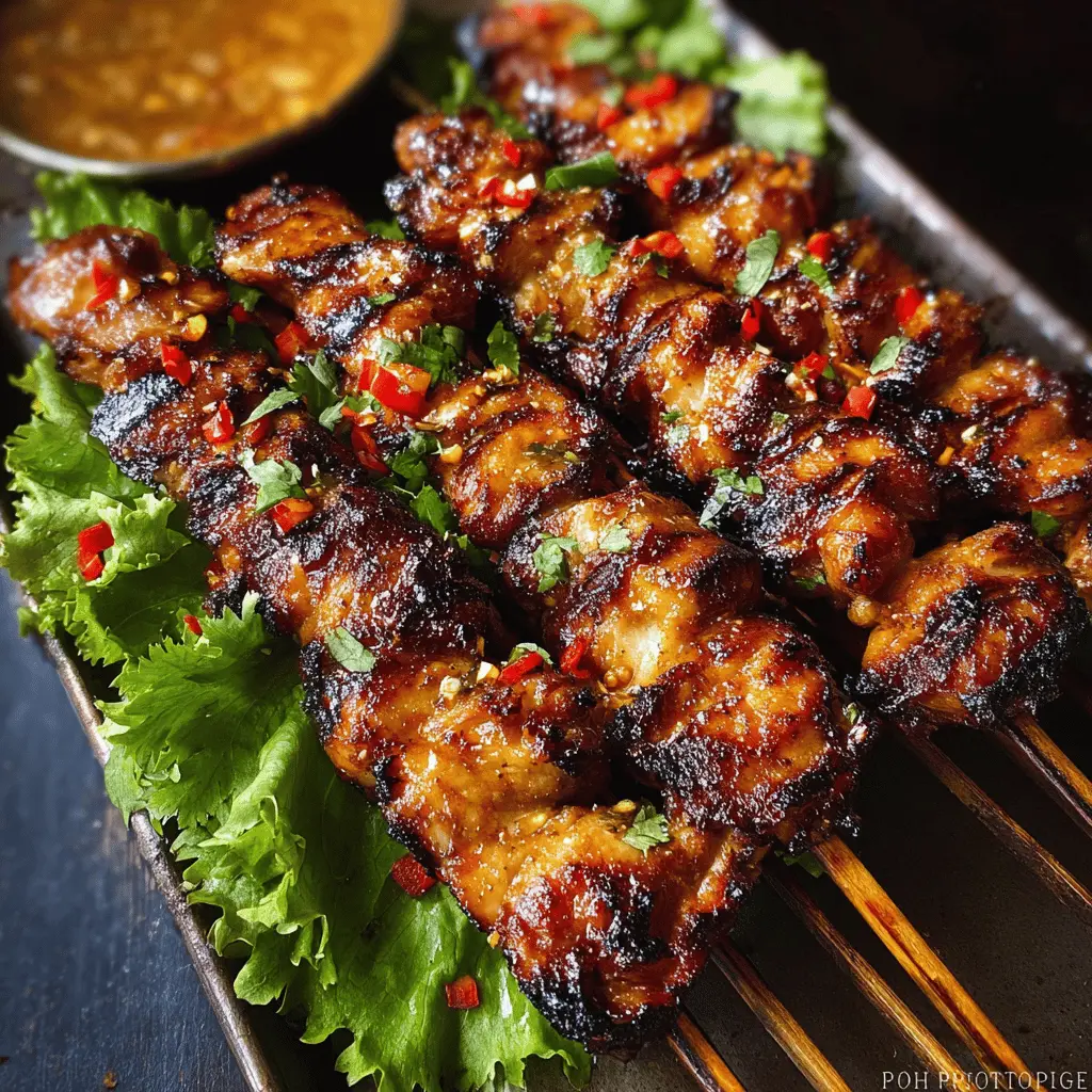 Easy Grilled Thai Chicken Skewers Recipe