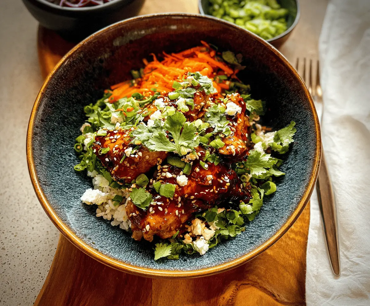 Easy Hot Honey Chicken Bowls Recipe