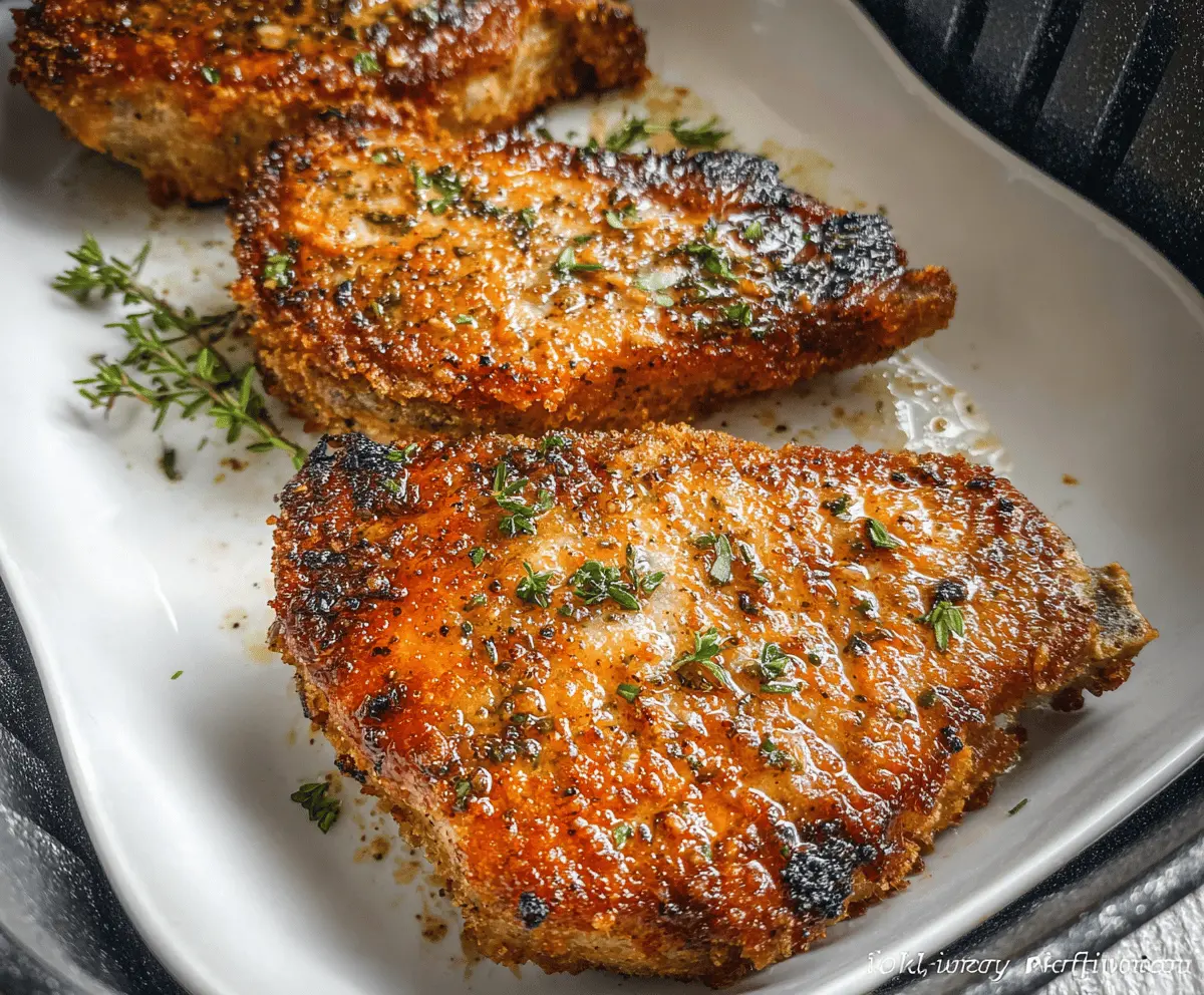 Crispy Air Fryer Pork Chops in 20 Minutes