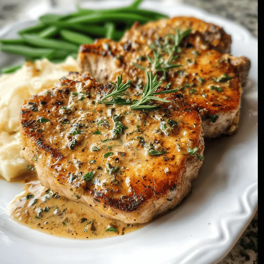Creamy Boursin Pork Chops Dinner Recipe