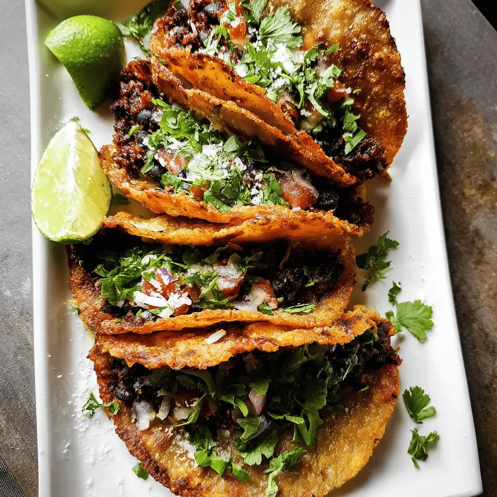 Easy Crispy Black Bean Tacos Recipe