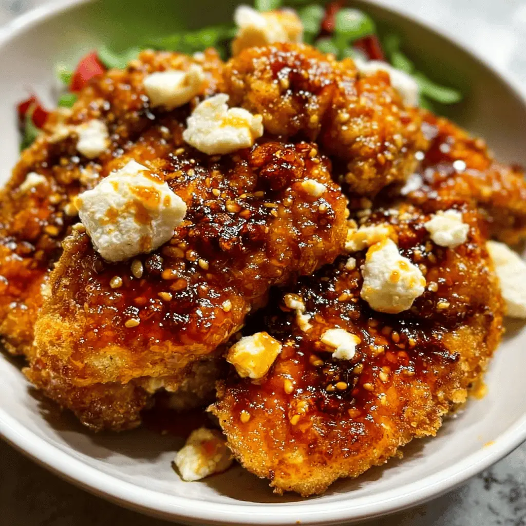 Crispy Hot Honey Feta Chicken Recipe