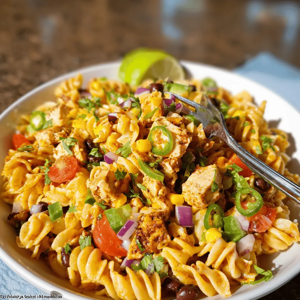 Zesty Chicken Enchilada Pasta Salad Recipe