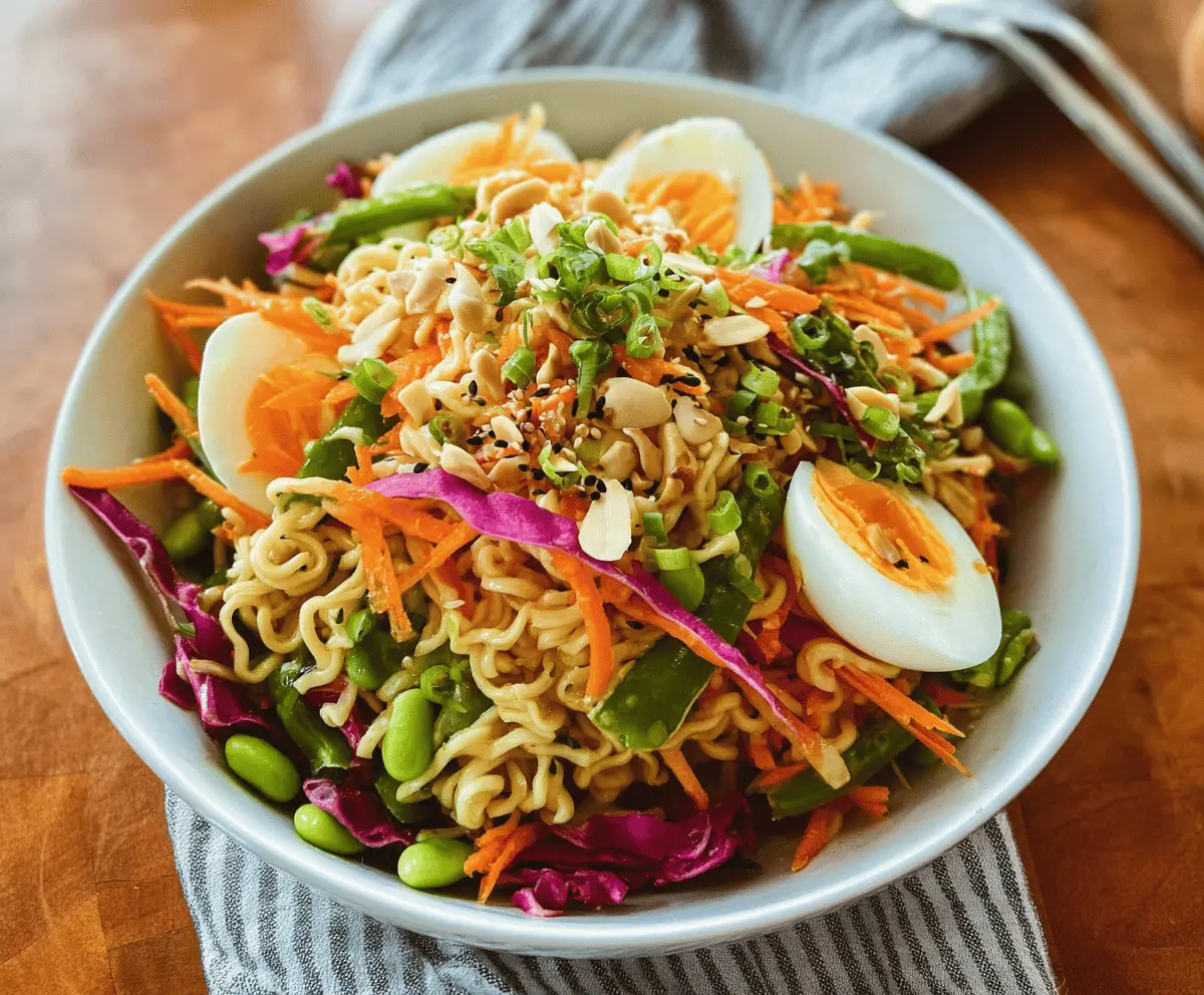 Easy Crunchy Ramen Noodle Salad Recipe