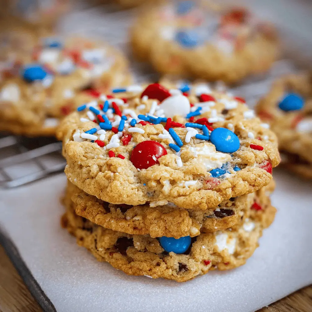 Easy 4th of July Monster Cookie Recipe