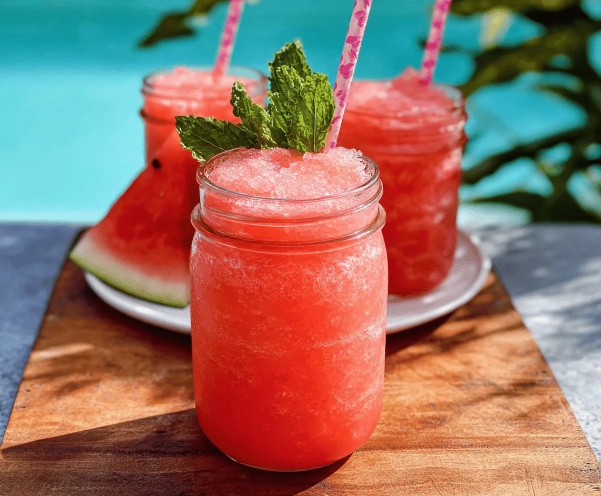 Refreshing Watermelon Vodka Slush Recipe