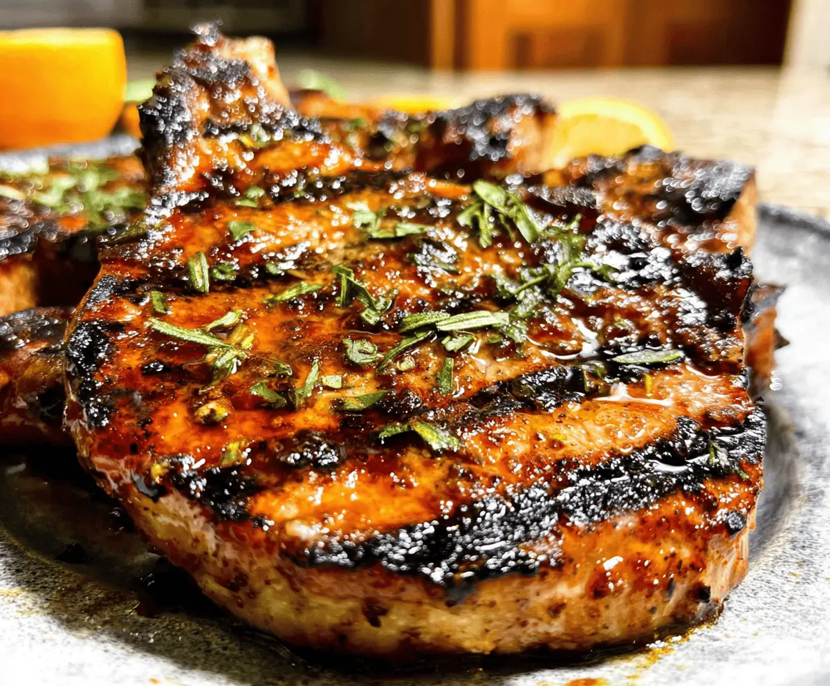 Easy Grilled Pork Chop Marinade Recipe