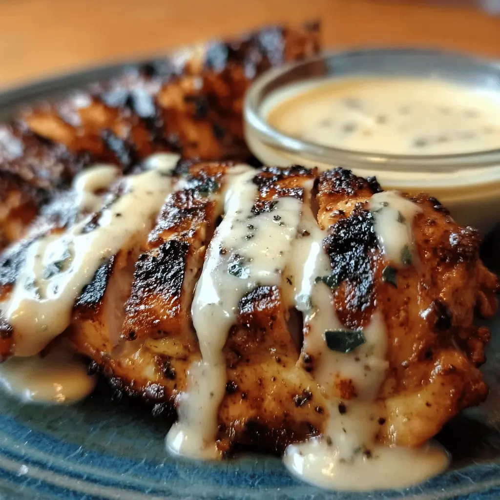 Cajun Grilled Chicken with Tangy Alabama White Sauce