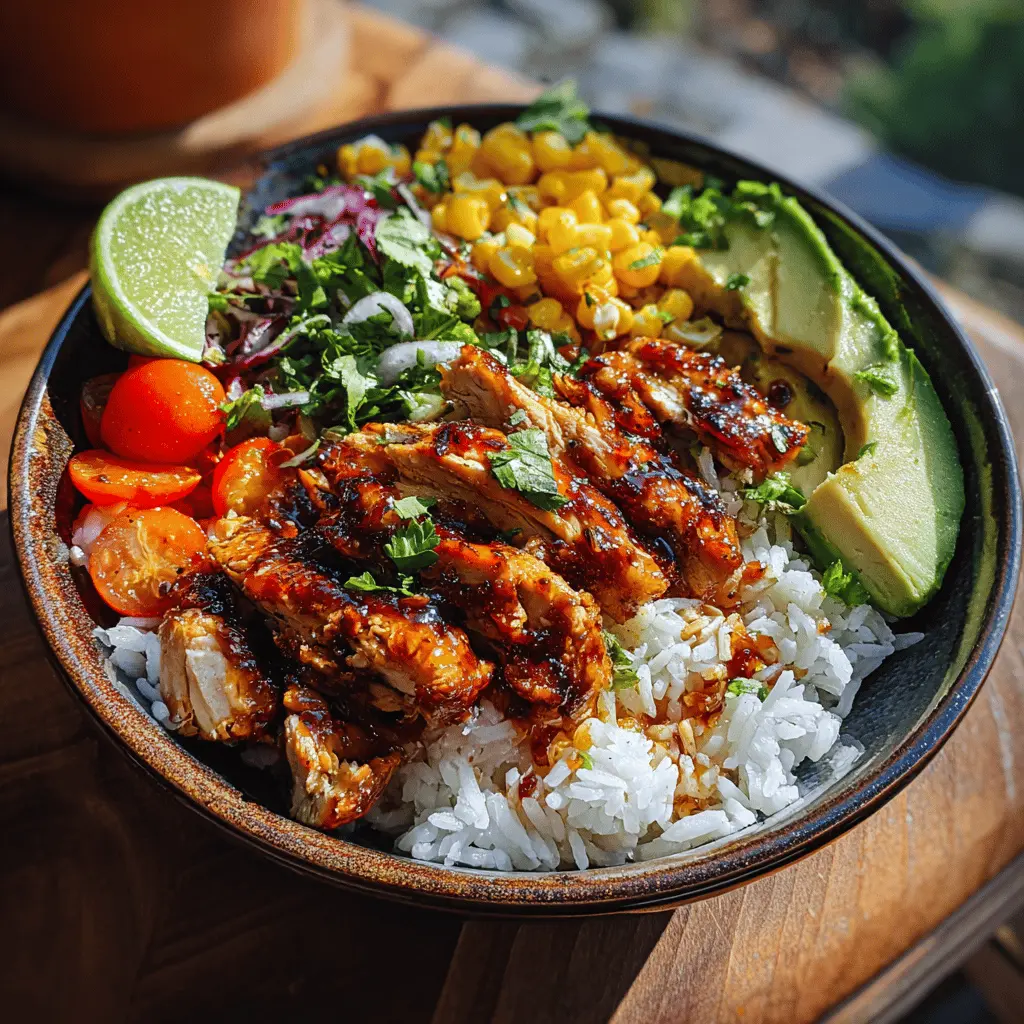 Easy Honey Chipotle Chicken Rice Bowl Recipe