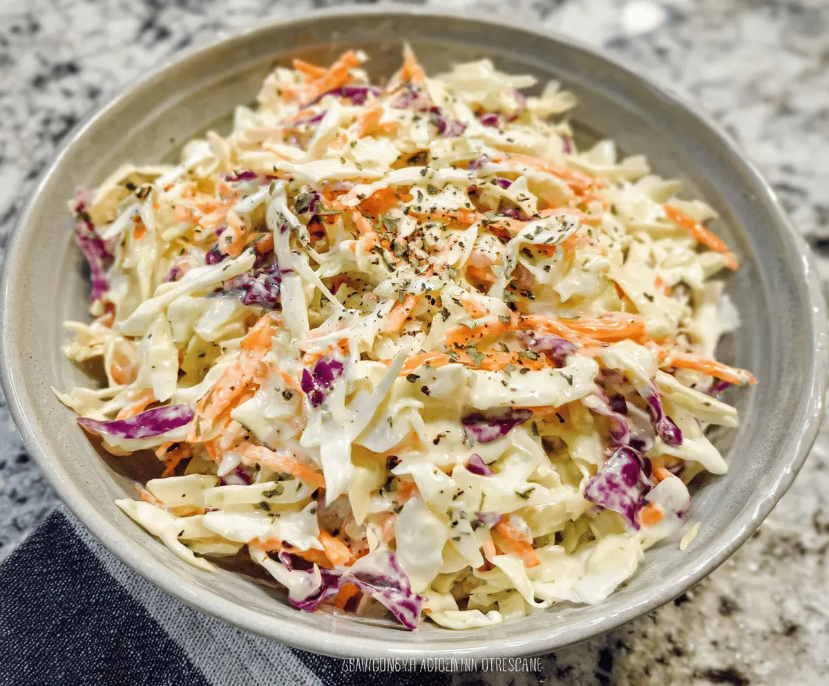 Creamy Homemade Coleslaw Recipe