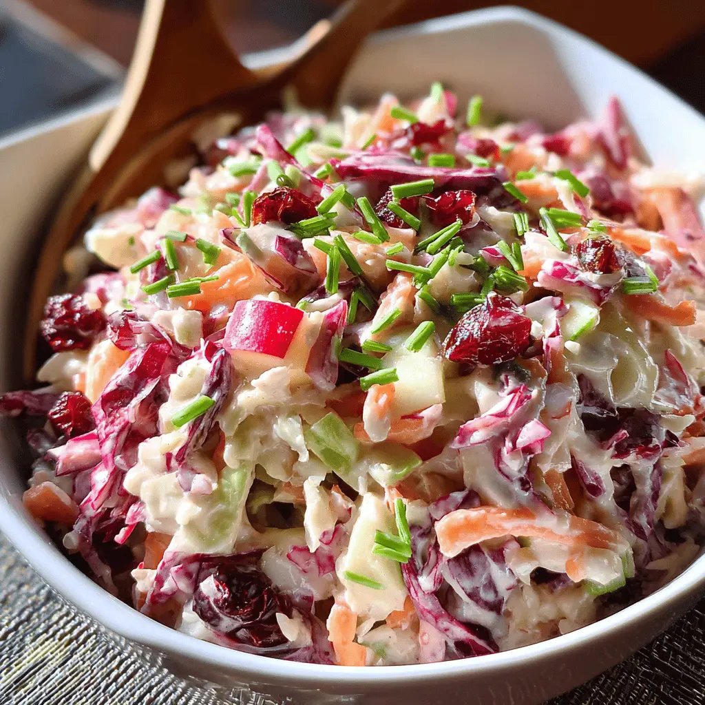 Fresh Cranberry Apple Coleslaw Recipe