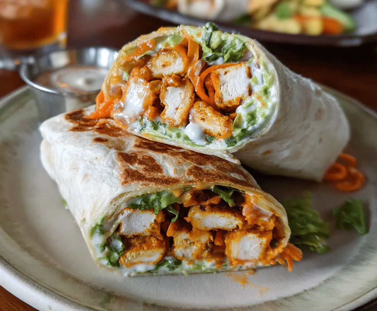 Easy Healthy Buffalo Tofu Wrap Recipe