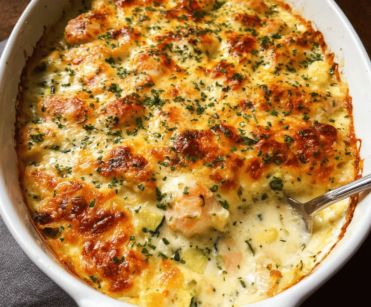 Easy Baked Chicken and Zucchini Casserole