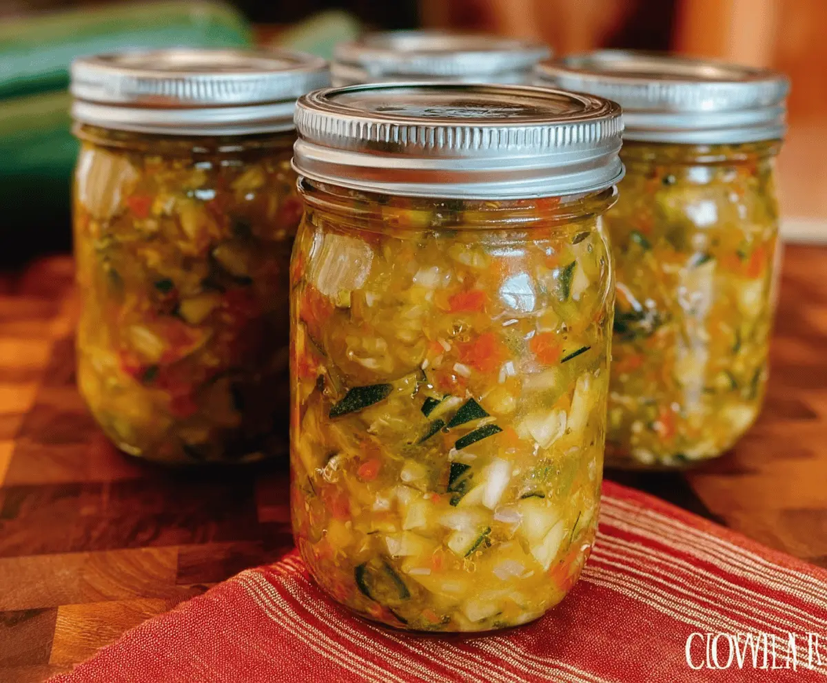 Easy Homemade Zucchini Relish Recipe for Canning