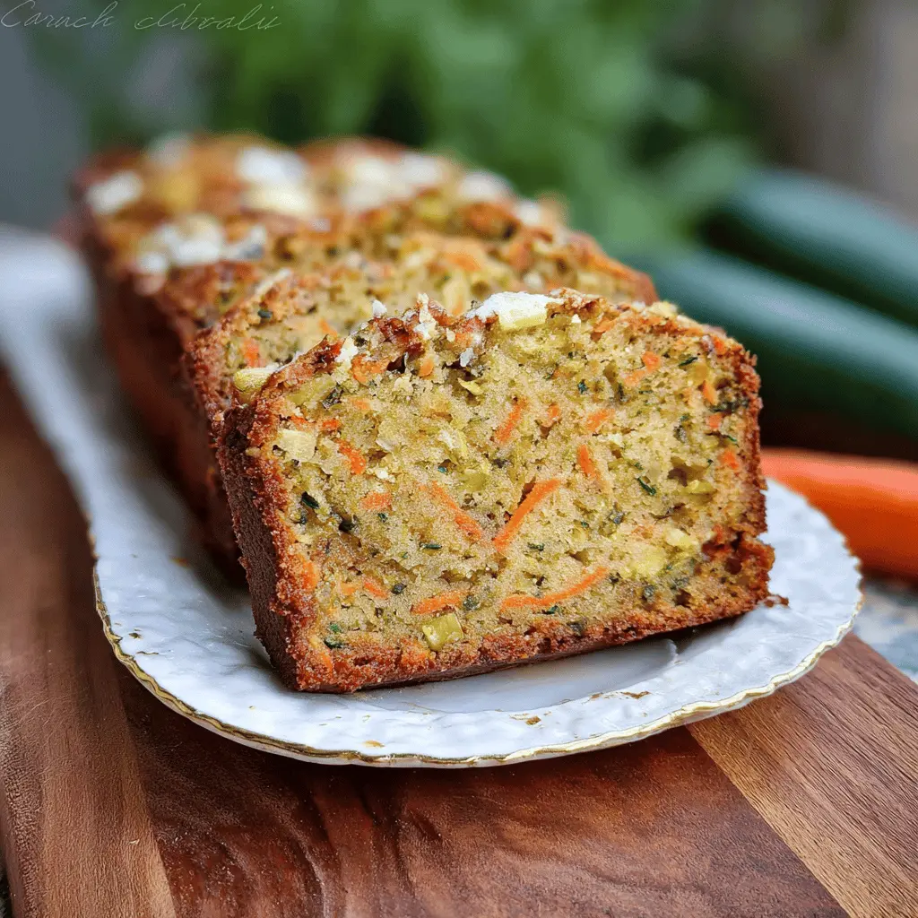 Moist Carrot Apple Zucchini Bread Recipe