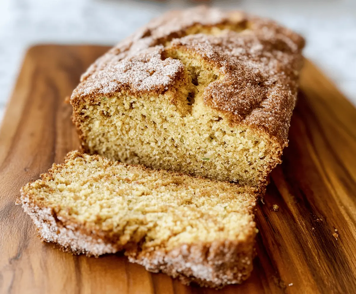 Soft Snickerdoodle Zucchini Bread Recipe