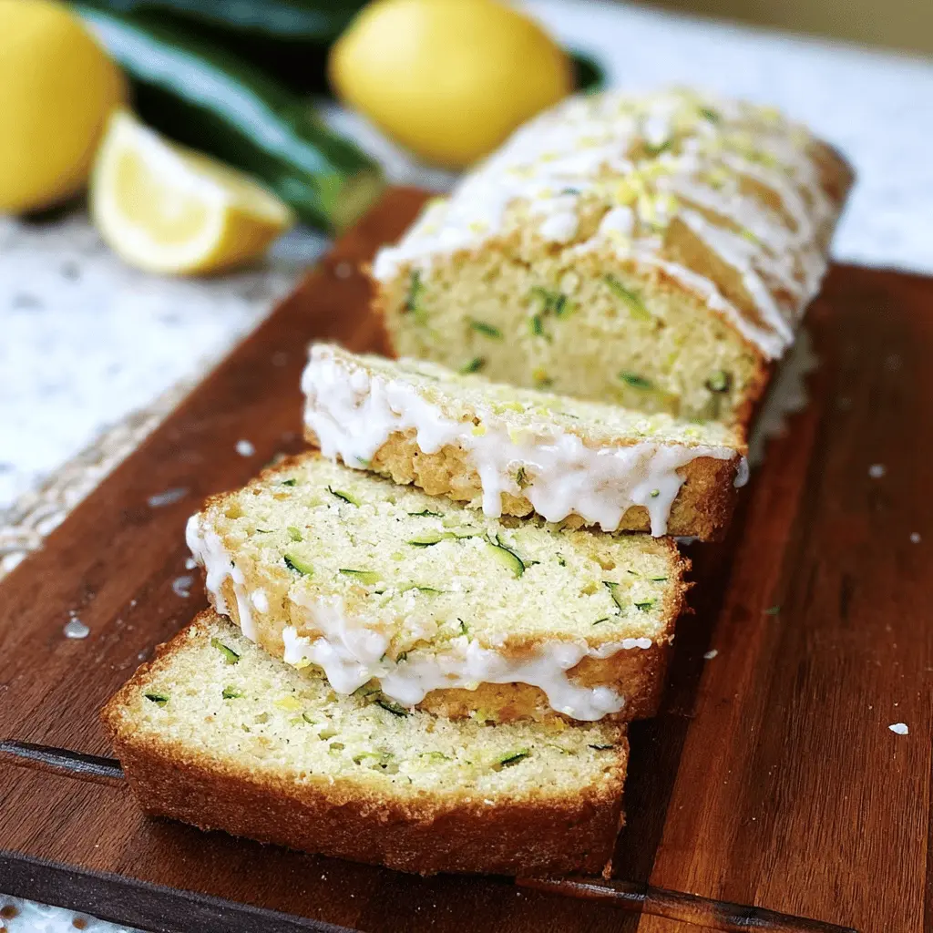 Moist Lemon Zucchini Bread Recipe